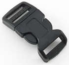 B-SR-03 0750 Black Contoured Side Release Buckle